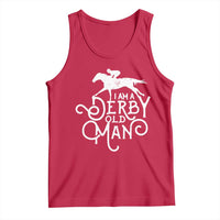 I Am A Derby Old Man Vintage Distressed Graphic Tank Top Classic Horse Racing Enthusiast Father’s Day Gift