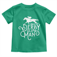 I Am A Derby Old Man Vintage Distressed Graphic Toddler T Shirt Classic Horse Racing Enthusiast Father’s Day Gift