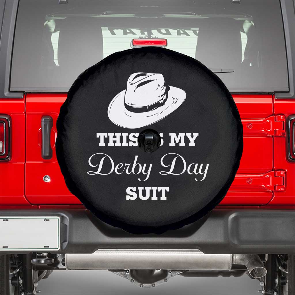 This Is My Derby Day Suit Fedora Hat Graphic Spare Tire Cover Funny Sarcastic Horse Racing Fan Part