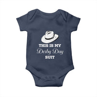 This Is My Derby Day Suit Fedora Hat Graphic Baby Onesie Funny Sarcastic Horse Racing Fan Part