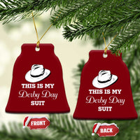 This Is My Derby Day Suit Fedora Hat Graphic Ceramic Ornament Funny Sarcastic Horse Racing Fan Part