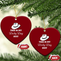 This Is My Derby Day Suit Fedora Hat Graphic Ceramic Ornament Funny Sarcastic Horse Racing Fan Part