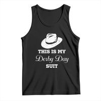 This Is My Derby Day Suit Fedora Hat Graphic Tank Top Funny Sarcastic Horse Racing Fan Part