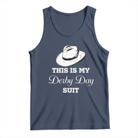This Is My Derby Day Suit Fedora Hat Graphic Tank Top Funny Sarcastic Horse Racing Fan Part