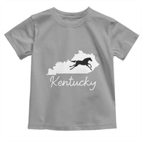 Kentucky State Map with Racing Horse Toddler T Shirt Bluegrass State Pride Equestrian