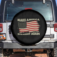 Funny MASA Make America Straight Again Spare Tire Cover 4th of July American Flag US Map