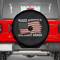 Funny MASA Make America Straight Again Spare Tire Cover 4th of July American Flag US Map