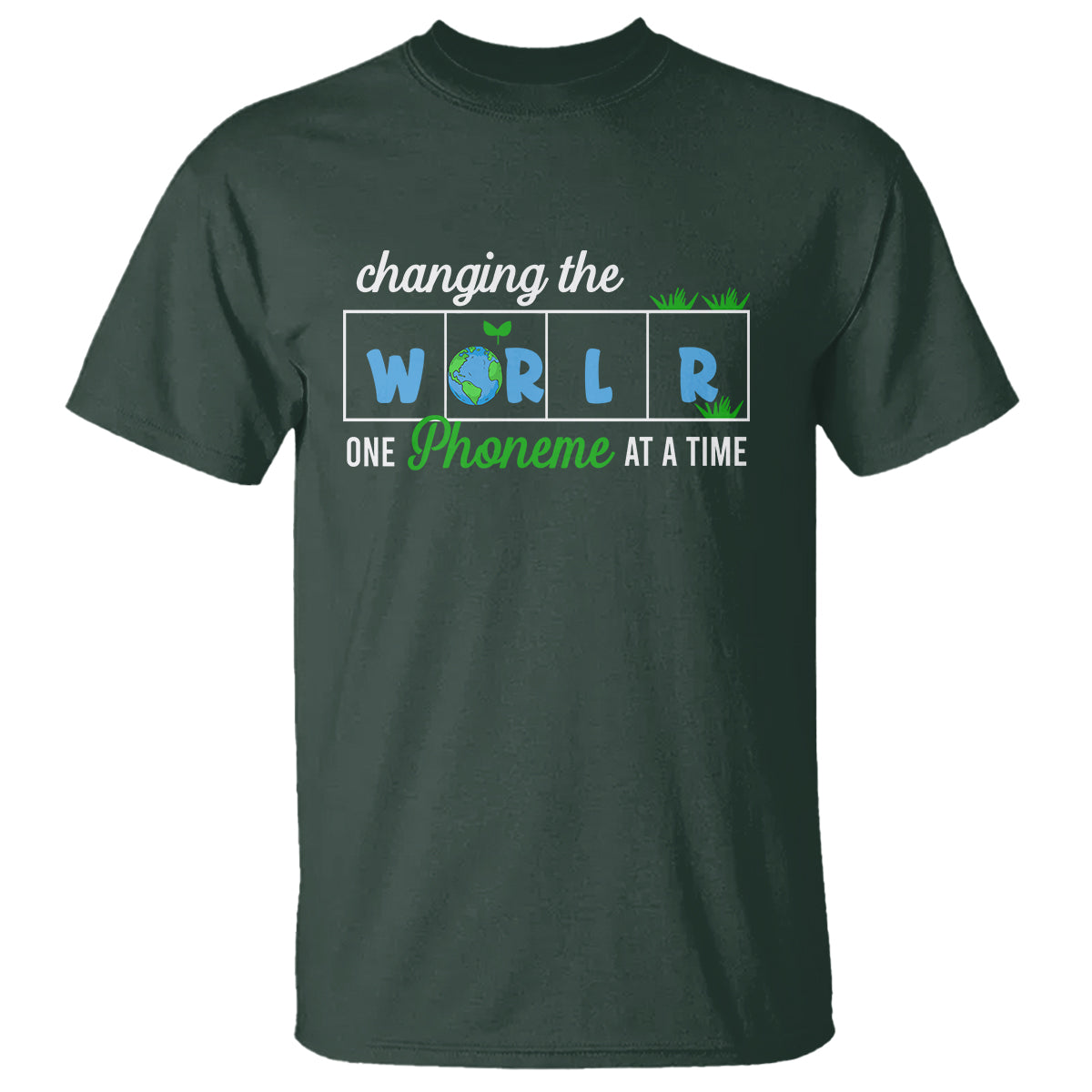 Teacher T Shirt Changing The World One Phoneme At A Time Motivational Quote Teaching - Wonder Print Shop