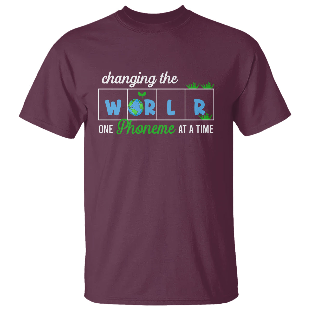 Teacher T Shirt Changing The World One Phoneme At A Time Motivational Quote Teaching - Wonder Print Shop