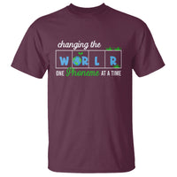 Teacher T Shirt Changing The World One Phoneme At A Time Motivational Quote Teaching - Wonder Print Shop