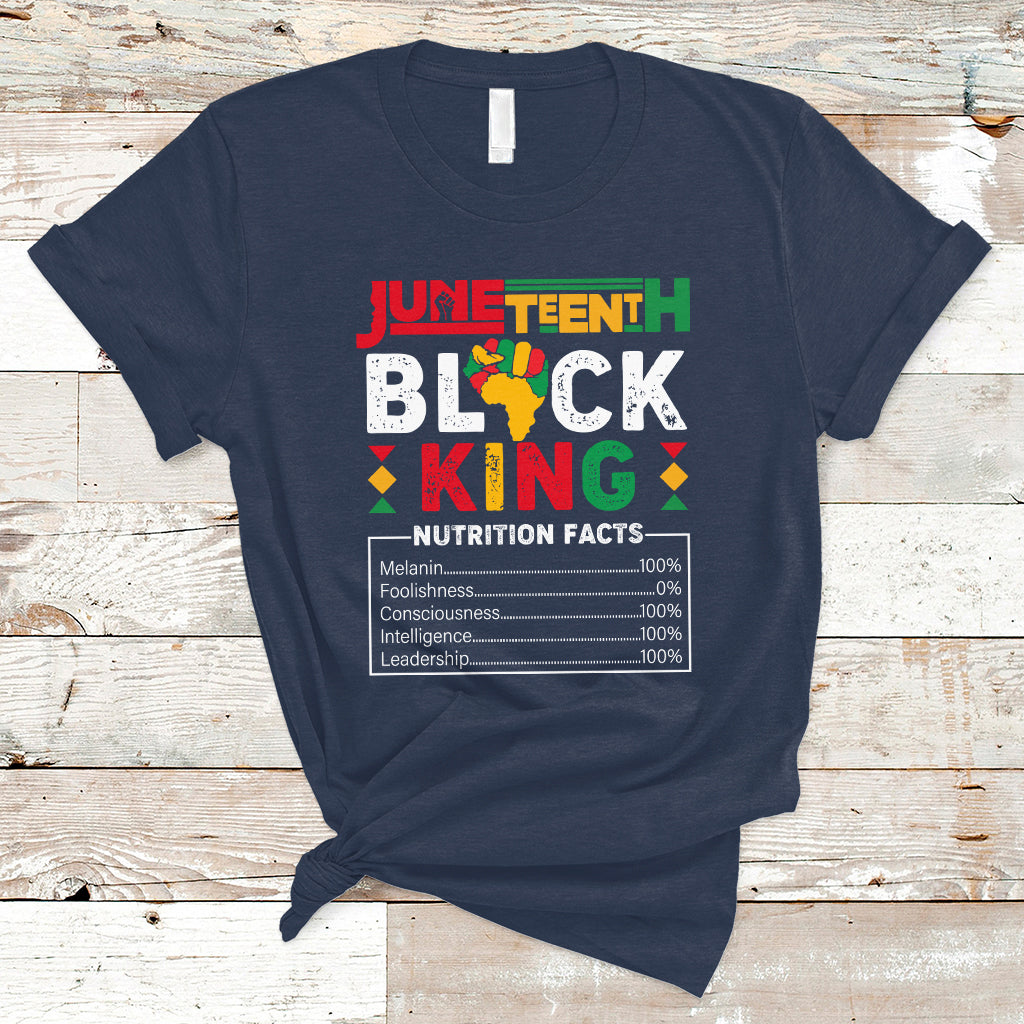 Juneteenth T Shirt Juneteenth Black Kind Funny Nutrition Facts - Wonder Print Shop