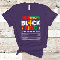 Juneteenth T Shirt Juneteenth Black Kind Funny Nutrition Facts - Wonder Print Shop