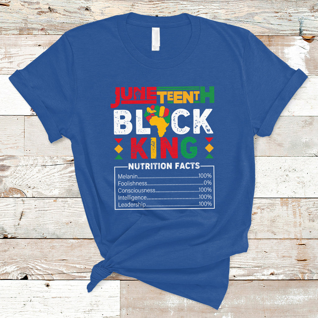 Juneteenth T Shirt Juneteenth Black Kind Funny Nutrition Facts - Wonder Print Shop