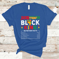 Juneteenth T Shirt Juneteenth Black Kind Funny Nutrition Facts - Wonder Print Shop