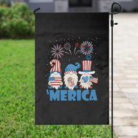 4th of July Gnome Garden Flag Merica Gnomes USA Flag Fireworks