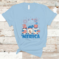 4th of July Gnome T Shirt Merica Gnomes USA Flag Fireworks Celebrate Independence Day 4th of July - Wonder Print Shop