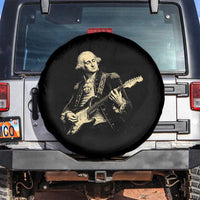 George Washington Rock Star Vintage Portrait Spare Tire Cover Funny Electric Guitar Player Founding Father Retro Aesthetic Patriotic Graphic