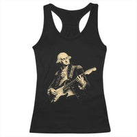 George Washington Rock Star Vintage Portrait Racerback Tank Top Funny Electric Guitar Player Founding Father Retro Aesthetic Patriotic Graphic
