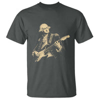 George Washington Rock Star Vintage Portrait T Shirt Funny Electric Guitar Player Founding Father Retro Aesthetic Patriotic Graphic