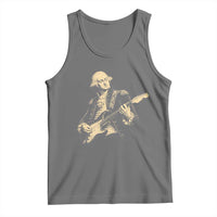 George Washington Rock Star Vintage Portrait Tank Top Funny Electric Guitar Player Founding Father Retro Aesthetic Patriotic Graphic