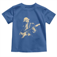 George Washington Rock Star Vintage Portrait Toddler T Shirt Funny Electric Guitar Player Founding Father Retro Aesthetic Patriotic Graphic