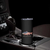 America 250th Anniversary Patriotic Fish Graphic Skinny Tumbler American Flag Salmon Trout Fishing 1776 to 2026 Semiquincentennial