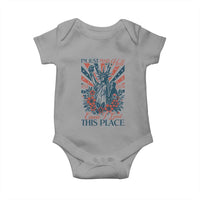 I'm Just Mad As Hell Cause I Love This Place Baby Onesie Vintage Statue of Liberty Patriotic Retro Flora