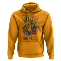 I'm Just Mad As Hell Cause I Love This Place Hoodie Vintage Statue of Liberty Patriotic Retro Flora