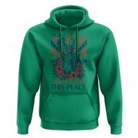 I'm Just Mad As Hell Cause I Love This Place Hoodie Vintage Statue of Liberty Patriotic Retro Flora
