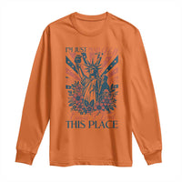 I'm Just Mad As Hell Cause I Love This Place Long Sleeve Shirt Vintage Statue of Liberty Patriotic Retro Flora