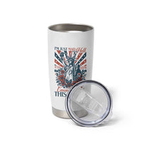 I'm Just Mad As Hell Cause I Love This Place Tumbler Cup Vintage Statue of Liberty Patriotic Retro Flora