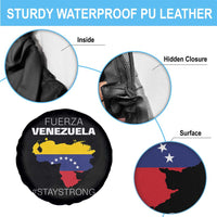 Fuerza Venezuela Strong Solidarity Spare Tire Cover Hope Support Venezuelan Patriotic Flag Map