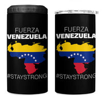Fuerza Venezuela Strong Solidarity 4 in 1 Can Cooler Tumbler Hope Support Venezuelan Patriotic Flag Map