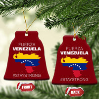 Fuerza Venezuela Strong Solidarity Ceramic Ornament Hope Support Venezuelan Patriotic Flag Map