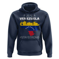 Fuerza Venezuela Strong Solidarity Hoodie Hope Support Venezuelan Patriotic Flag Map