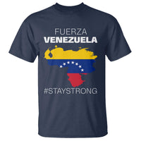 Fuerza Venezuela Strong Solidarity T Shirt Hope Support Venezuelan Patriotic Flag Map