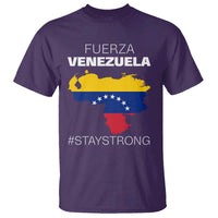 Fuerza Venezuela Strong Solidarity T Shirt Hope Support Venezuelan Patriotic Flag Map