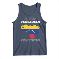 Fuerza Venezuela Strong Solidarity Tank Top Hope Support Venezuelan Patriotic Flag Map