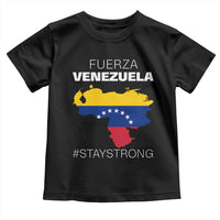 Fuerza Venezuela Strong Solidarity Toddler T Shirt Hope Support Venezuelan Patriotic Flag Map