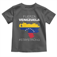 Fuerza Venezuela Strong Solidarity Toddler T Shirt Hope Support Venezuelan Patriotic Flag Map