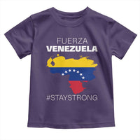 Fuerza Venezuela Strong Solidarity Toddler T Shirt Hope Support Venezuelan Patriotic Flag Map