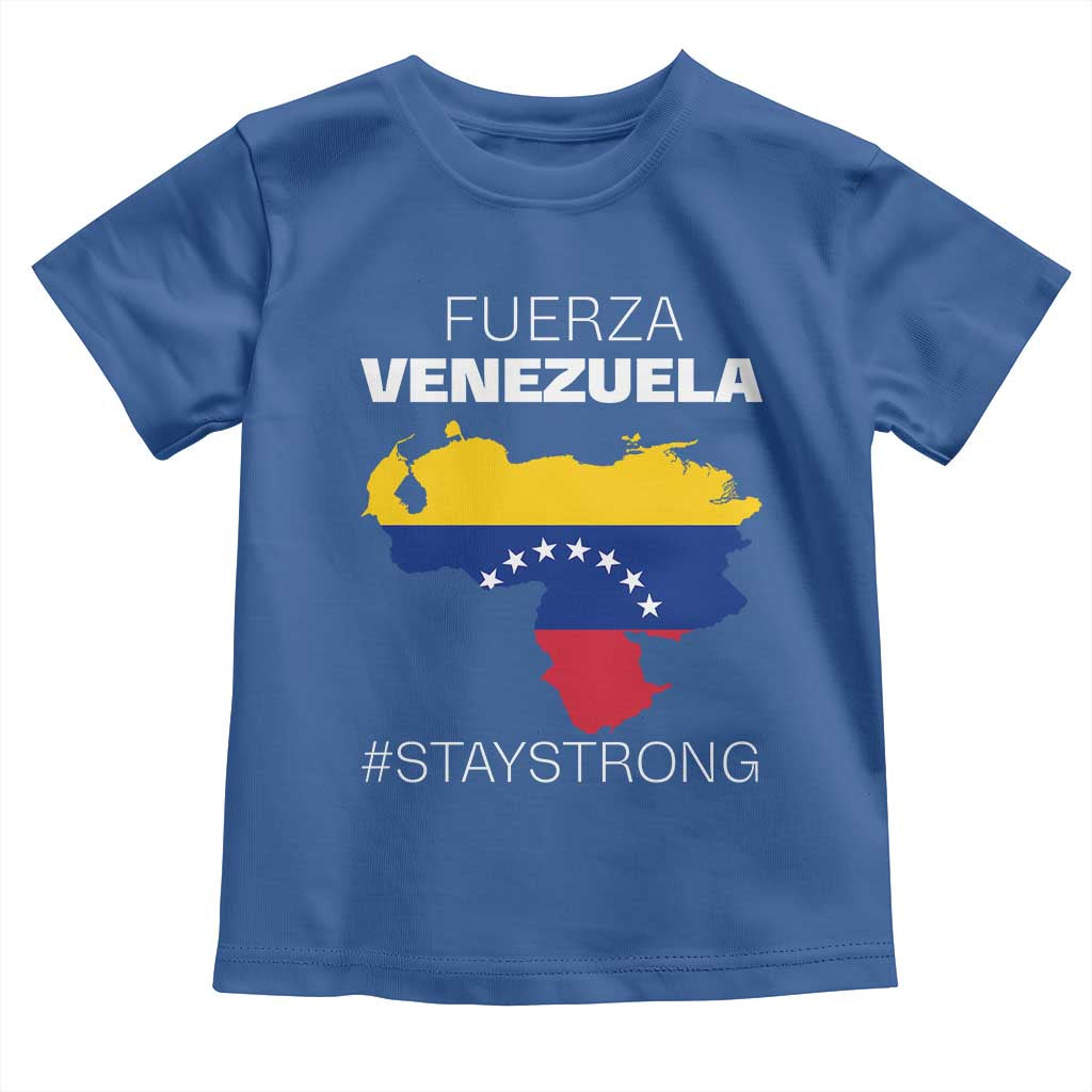 Fuerza Venezuela Strong Solidarity Toddler T Shirt Hope Support Venezuelan Patriotic Flag Map