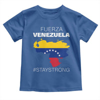 Fuerza Venezuela Strong Solidarity Toddler T Shirt Hope Support Venezuelan Patriotic Flag Map
