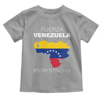 Fuerza Venezuela Strong Solidarity Toddler T Shirt Hope Support Venezuelan Patriotic Flag Map