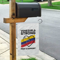 Venezuela Strong Pray and Support Garden Flag Solidarity Patriotic Venezuelan Flag Map Heart
