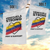 Venezuela Strong Pray and Support Garden Flag Solidarity Patriotic Venezuelan Flag Map Heart