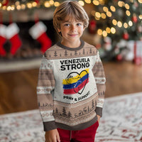 Venezuela Strong Pray and Support Ugly Christmas Sweater Solidarity Patriotic Venezuelan Flag Map Heart