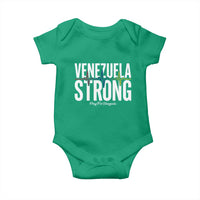 Venezuela Strong Venezuelan Heartbeat Baby Onesie Solidarity Resilience Hope and Prayer