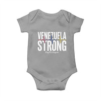 Venezuela Strong Venezuelan Heartbeat Baby Onesie Solidarity Resilience Hope and Prayer