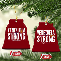 Venezuela Strong Venezuelan Heartbeat Ceramic Ornament Solidarity Resilience Hope and Prayer